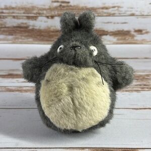 Studio Ghibli Totoro Plush Toy Green Fuzzy Sun Arrow Japan 7.5" Used